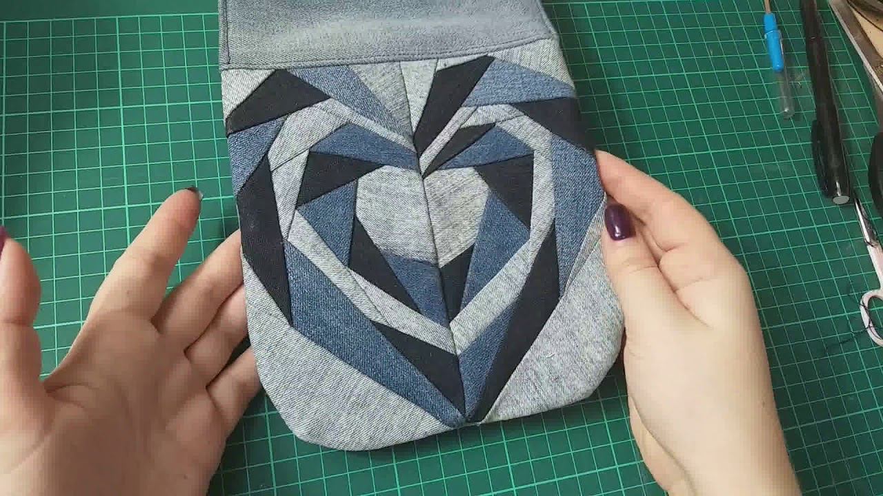 изделие из мелких обрезков джинсов. часть 2 #diy#patchwork#лоскутноешитье смотреть онлайн