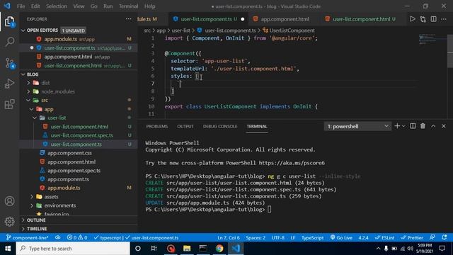Angular 12 tutorial #8 Component with Inline Style & Template смотреть онлайн
