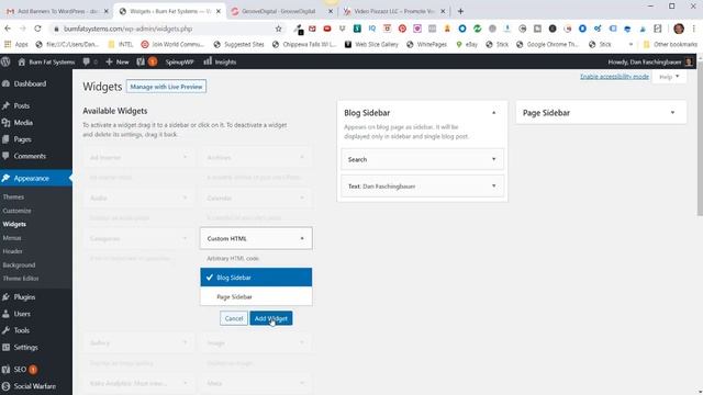 WordPress Tutorial 2020 - Add Banner Ad Widget To Wordpress Sidebar смотреть онлайн