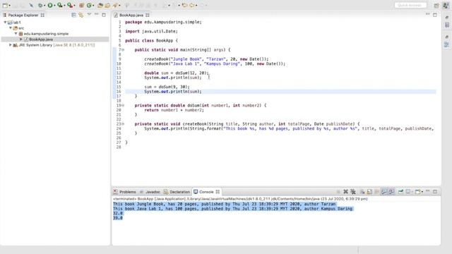 Java Programming Fundamental in Action | Lab 1 | System Input, Function dan Debugging смотреть онлайн