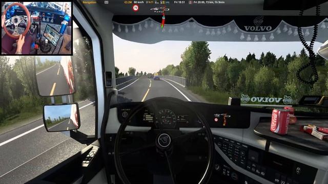 Volvo twinsteer tandem with zeemods D13K engine going to Lillehammer! - ETS2 / 4K PNG Logitech G923 смотреть онлайн