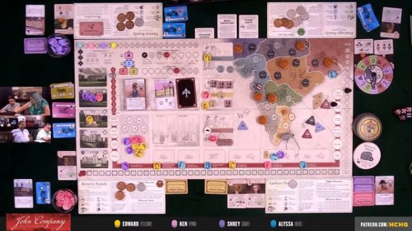 John Company 2nd Edition - 4p Rolling Teach, Play-through, & Round Table by Heavy Cardboard