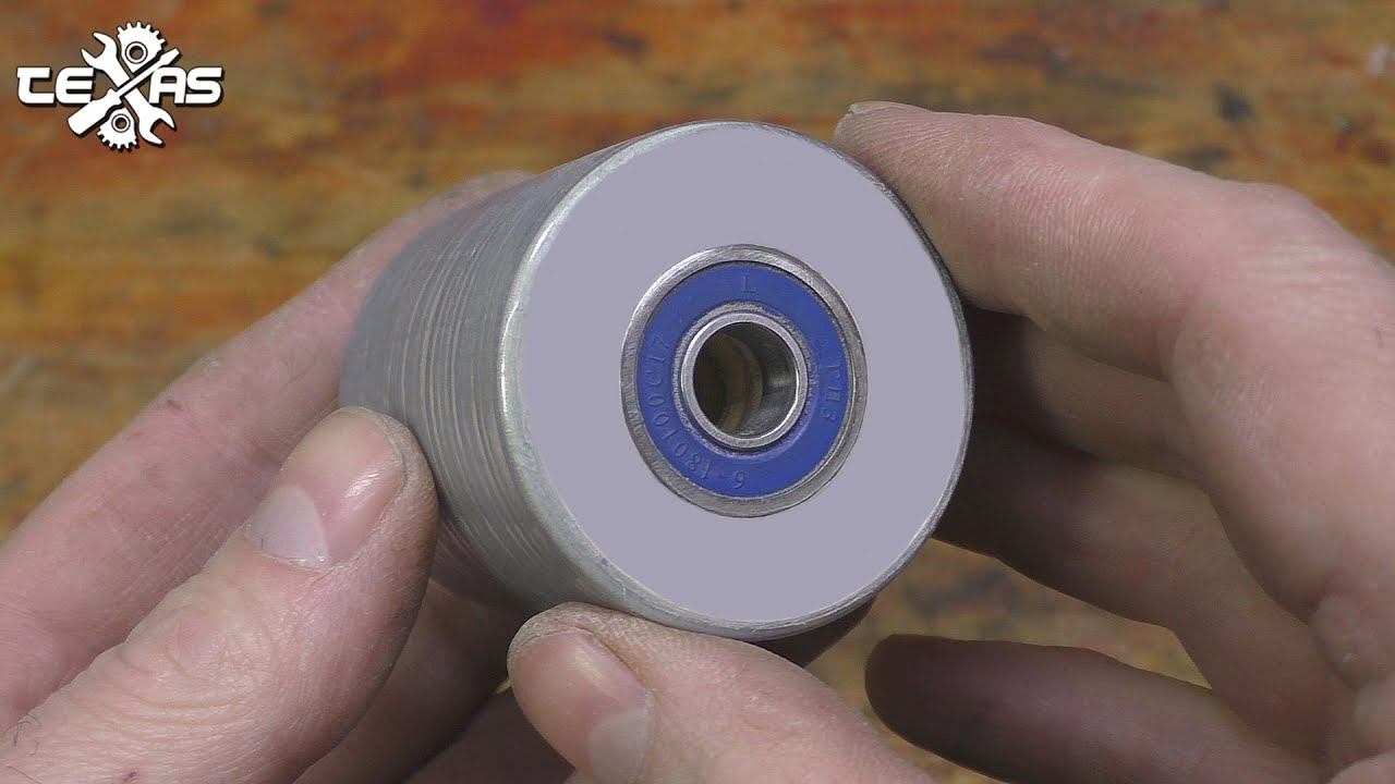 Как за 10 минут сделать ролик для гриндера? Без токарного станка смотреть онлайн