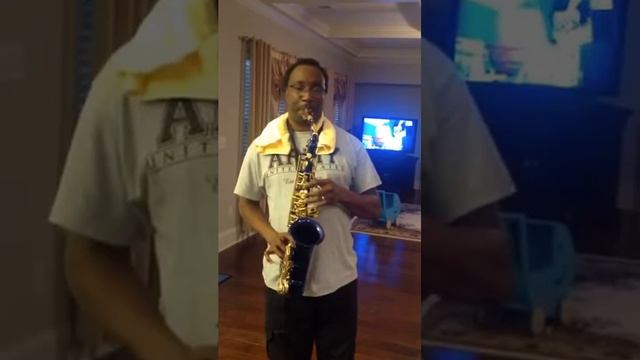 Beginner Alto Saxophone player Mendini by Cecilio MAS-BL+92D+PB Blue Lacquer E Flat Alto Saxophone смотреть онлайн