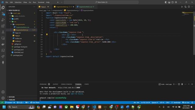 ReactJS Outputting Dynamic Data & Working with Expressions in JSX смотреть онлайн