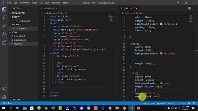 CSS3 Float | Overflow And Margin Auto Property- Web Design Bangla Course Part 19