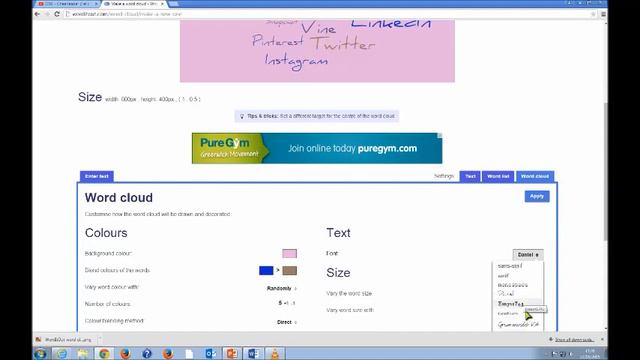 making a wordcloud on worditout смотреть онлайн