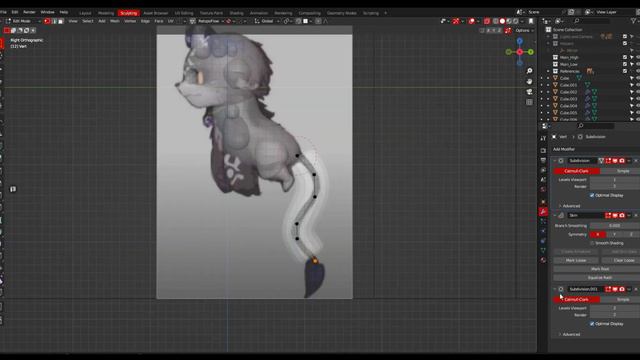 Sculpting in Blender: The Making of Debidebi Debiru Pt.1 (Blockout) смотреть онлайн