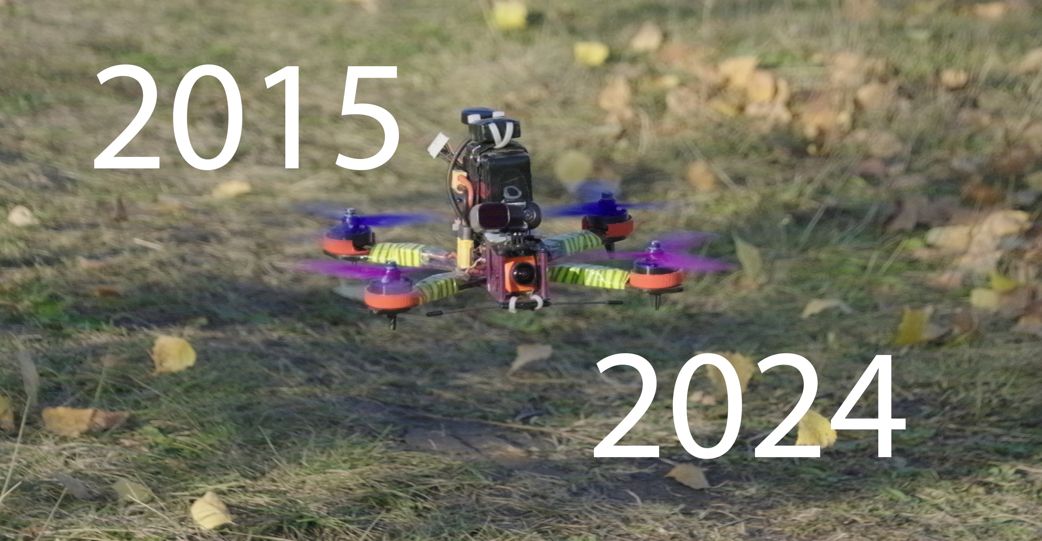 Квадрокоптер собранный в 2015 году впервые полетел в 2023