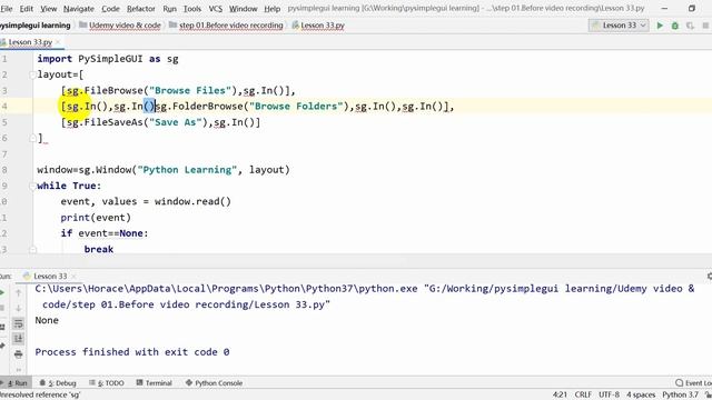 Python GUI with PySimpleGUI - easy learn 33 смотреть онлайн