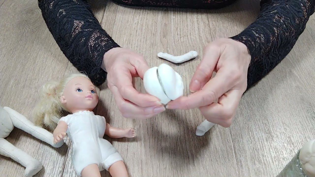 Делаем голову для текстильной куклы смотреть онлайн