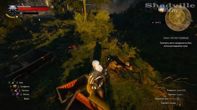 Лесное чудовище и Водная баба — The Witcher 3: Wild Hunt Прохождение игры #16 смотреть онлайн