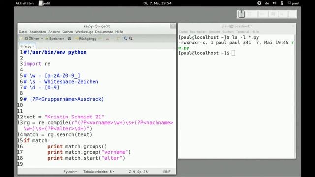 Python-Programmierung - Reguläre Ausdrücke - Match-Objekte und Gruppen смотреть онлайн