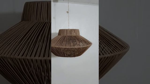 Плетеный светильник ручной работы смотреть онлайн