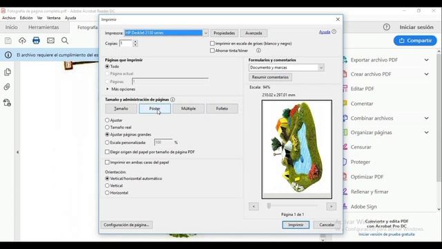 CÓMO IMPRIMIR IMÁGENES CON TAMAÑO PÓSTER EN IMPRESORA HP 2135, HP 2136, HP 2138, HP 2134, ... смотреть онлайн