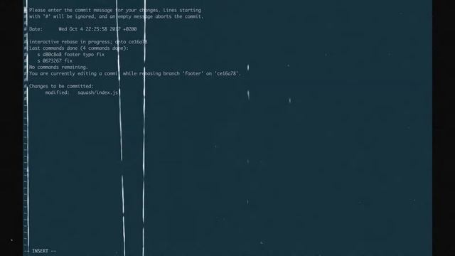 Squash commits with git rebase смотреть онлайн