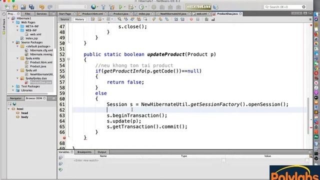 Java web JSP, Servlet - V7.4 - Hàm update với Hibernate trong JSP, Servlet смотреть онлайн