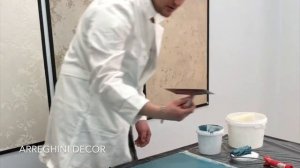 Нанесение декоративной краски мокрого шелка ESSENTIA