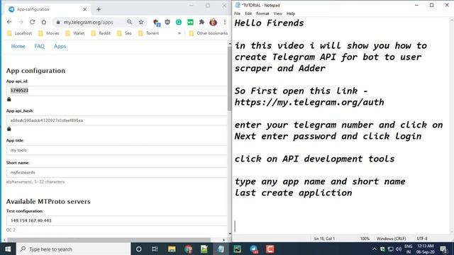 how to create Telegram API for bot to use scraper and Adder #2 1 смотреть онлайн