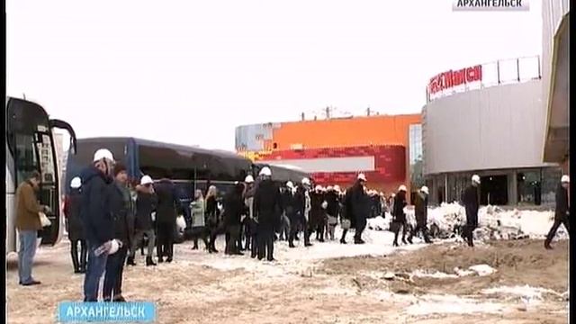 Заканчивается строительство крупнейшего в Архангельске торгово-развлекательного комплекса смотреть онлайн