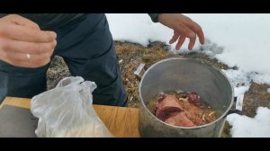 Шашлык из гуся! Дикая кухня!