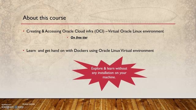 [Course Promo] - Learn - Dockers using Linux (Virtual Machine) : Oracle Cloud (OCI) смотреть онлайн