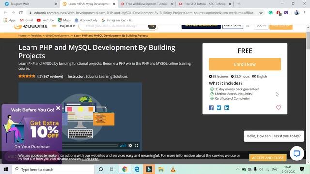 Free Udemy Courses || Web Development || PHP & MySql || SEO || Chandan Patel смотреть онлайн