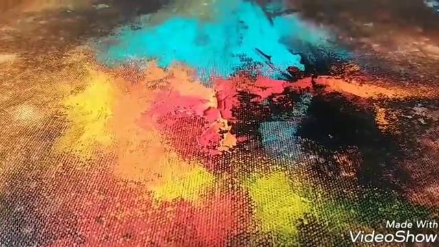 Abstract Painting / How To Paint Abstract In Acrylics / EASY Wash Techniques / Demonstration