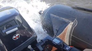 Тохатсу 9.8 + Ривьера 3400 СК с проставкой на транце