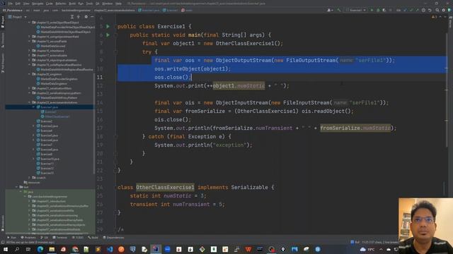 63 - Java Serialization - Exercise 1 смотреть онлайн