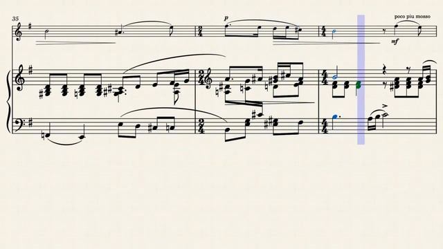 Rachmaninoff - Vocalise Piano Accompaniment (Video Score) | violin flute sheet music | play along смотреть онлайн