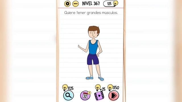 Brain Test Nivel 367 Quiere tener grandes músculos смотреть онлайн