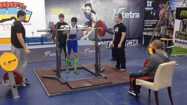 Присед - 170 кг (3-й подход) смотреть онлайн