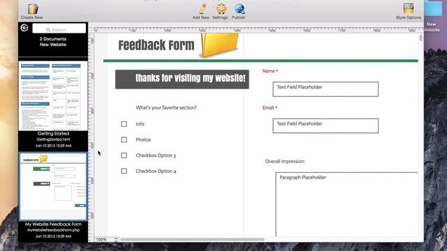 How to create a web form based on a template using HTML Egg Pro for Mac смотреть онлайн