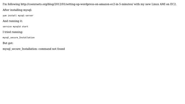 mysql_secure_Installation is missing in my mysql installation смотреть онлайн