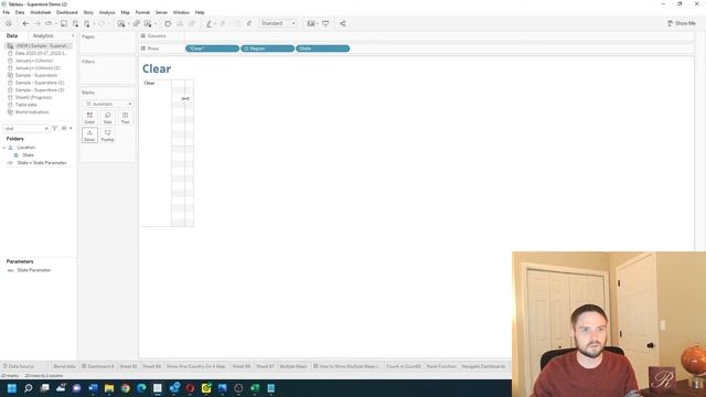 How to Create a Button to Clear Filters in a Tableau Dashboard смотреть онлайн
