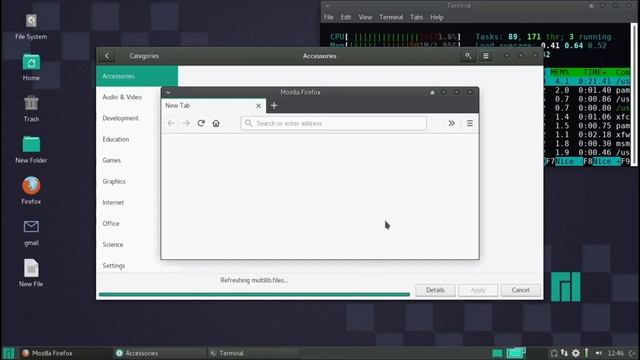 Manjaro 17 1 XFCE Запуск системы смотреть онлайн