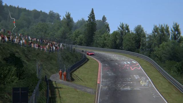 Assetto Corsa Dream Pack 1 - Alfa Romeo 4C at Nordschleife Endurance Track - TV Camera 1 смотреть онлайн