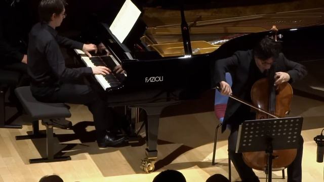 E. Moreau, P.Y. Hodique: Prokof'Ev Sonata for cello and piano in C Major - II смотреть онлайн