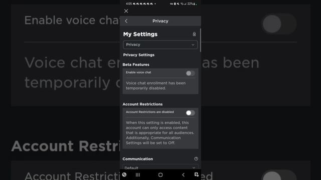 Roblox VC - Voice Chat Enrollment is temporarily Disabled #short #shorts смотреть онлайн