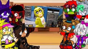 фнаф 1 и фнаф 9 реагирует на фнаф руг дейс скетч #2 Gacha club