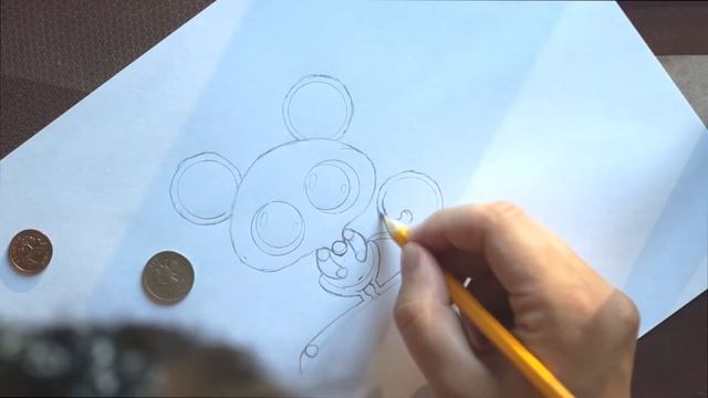 Как нарисовать мышь (ускоренно) Рисунки карандашом #2 смотреть онлайн