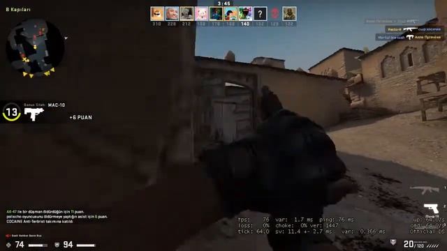 İntel Hd Graphics 630/İntel Core I5 7400T/16gb Ram Cs:Go Benchmark