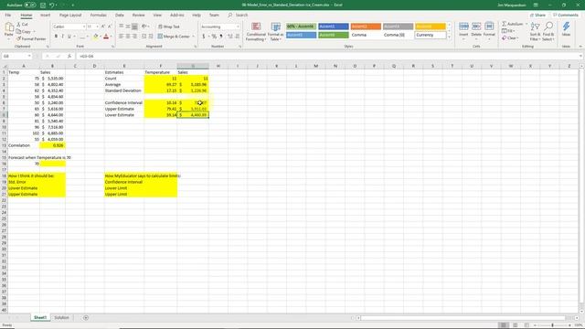 Excel-08 - 2-Variable Standard Error versus 1-Variable Confidence Intervals смотреть онлайн