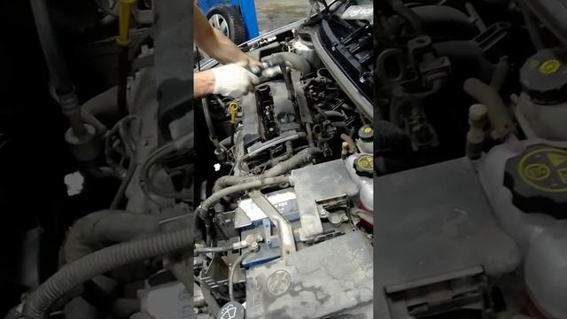 Замена прокладки клапанной крышки Опель астра J ч1. смотреть онлайн