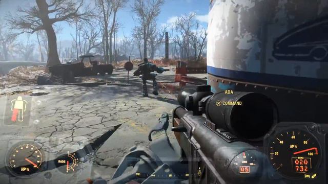Fallout 4 PS4 How to get weapons, ammo, gear, easy way, spawn of enemies смотреть онлайн