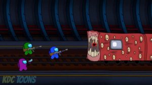 Among Us Animation vs  Train Eater, Thomas The Train EXE   어몽어스 좀비 애니메이션