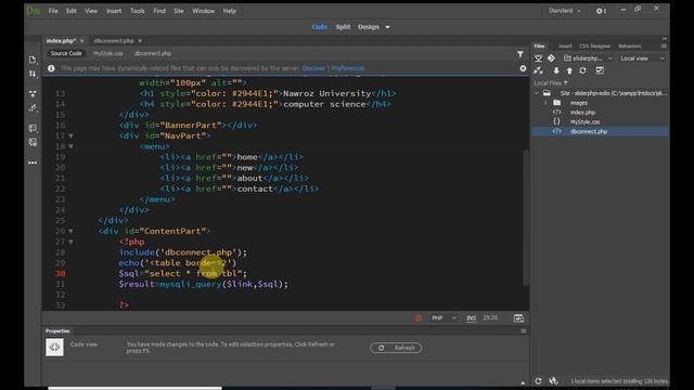 Lecture 8-2 (insert slideshow to php) web development course смотреть онлайн