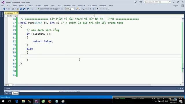 [Danh Sách Liên Kết] Bài 15. Cài đặt cấu trúc Stack trong danh sách liên kết смотреть онлайн