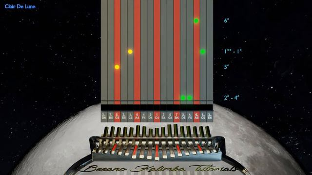 Kalimba tutorial with tabs: Clair De Lune смотреть онлайн